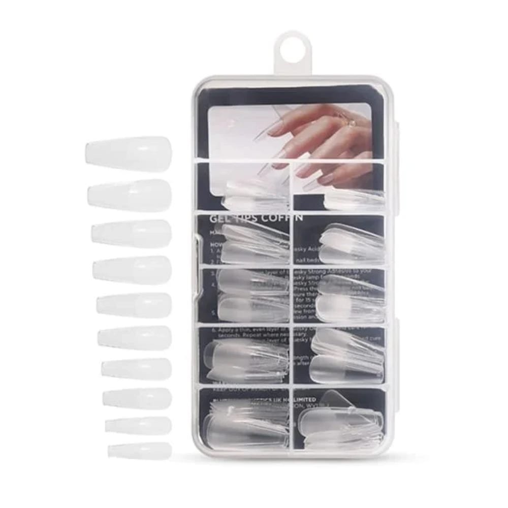 Bluesky · Soft Gel Kokokynnen Tipit, Coffin